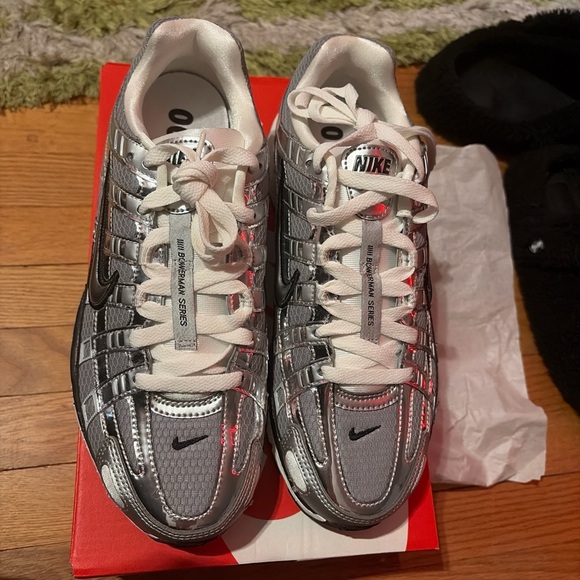 Nike Other - Nike P-6000 Metallic Silver Shoes